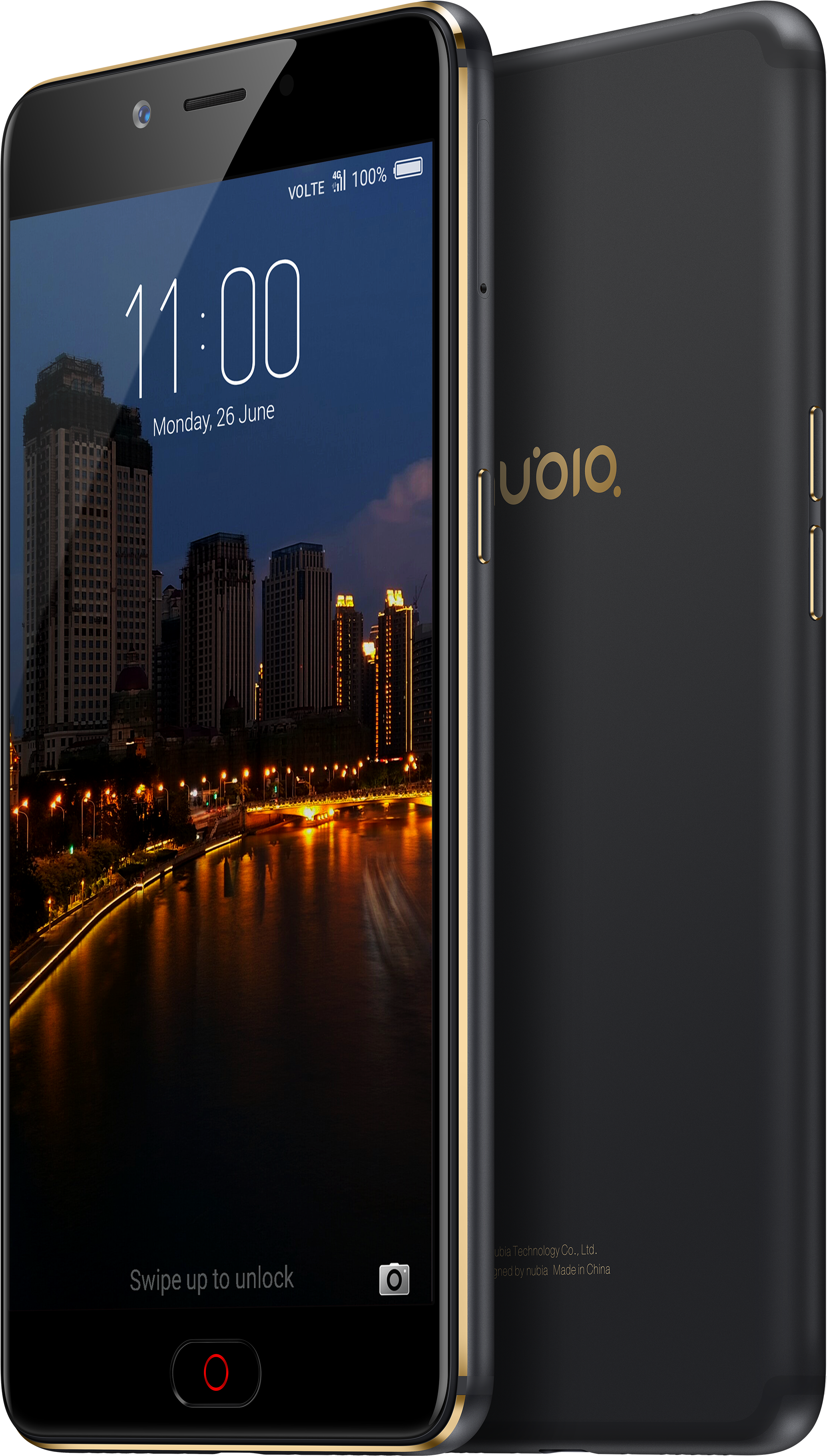 Nubia - Nubia N2 - Black Gold (4000x4000), Png Download