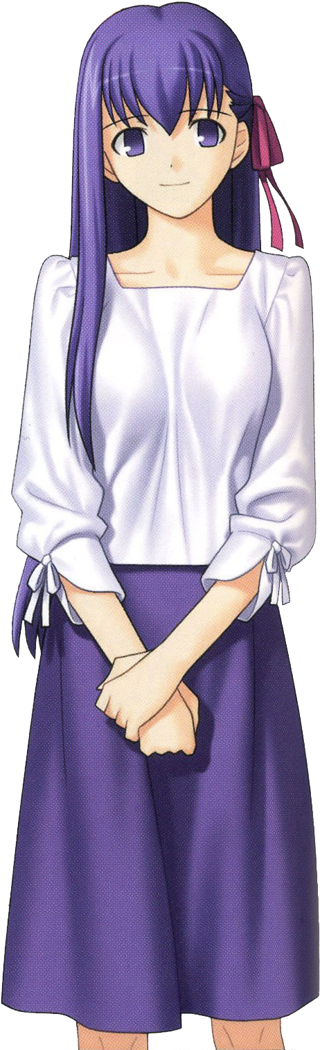 And Looks Like This, - Sakura Matou Visual Novel (525x1524), Png Download