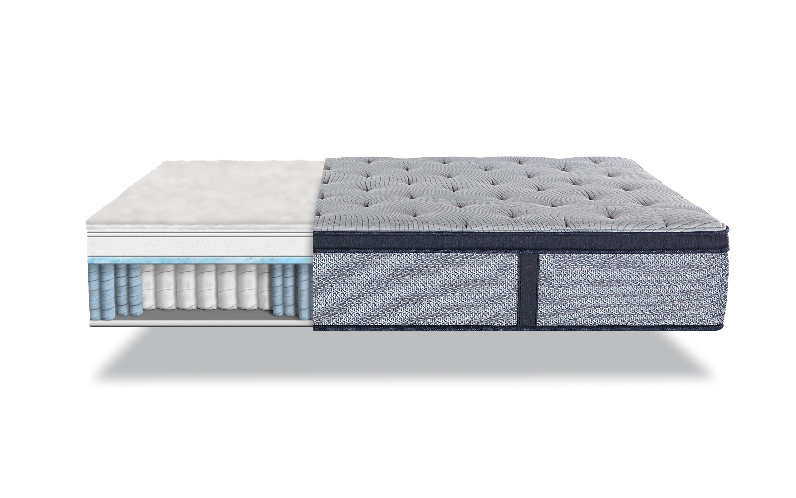 Serta Perfect Sleeper Standale Ii Firm Pillow Top Queen - Mattress (2550x1595), Png Download