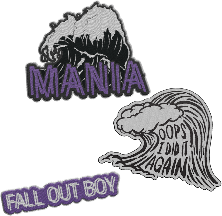 1001 X 1001 3 - Fall Out Boy Mania Patches (1001x1001), Png Download