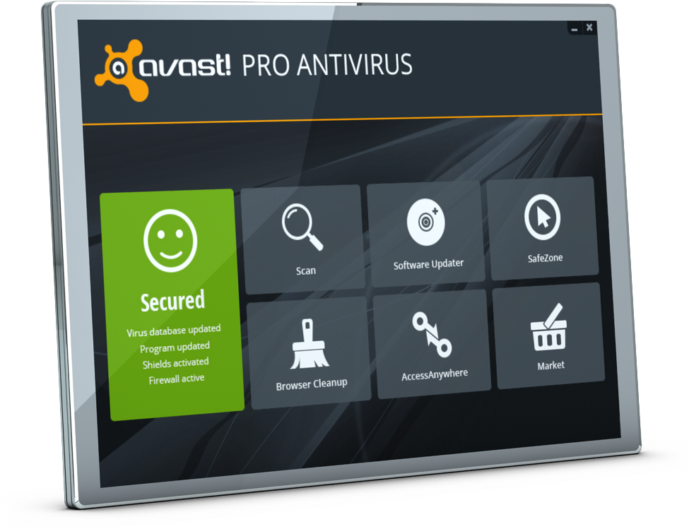 Antivirus Avast Pro V - Avast Antivirus (1040x770), Png Download
