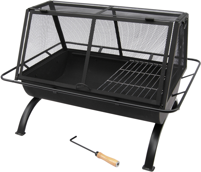 Coleman Fire Pit Cover - Portable Fire Pit Rectangular (675x598), Png Download