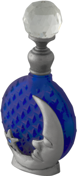 Cobalt & Pewter Moon Celestial Perfume Bottle - Perfume (700x700), Png Download