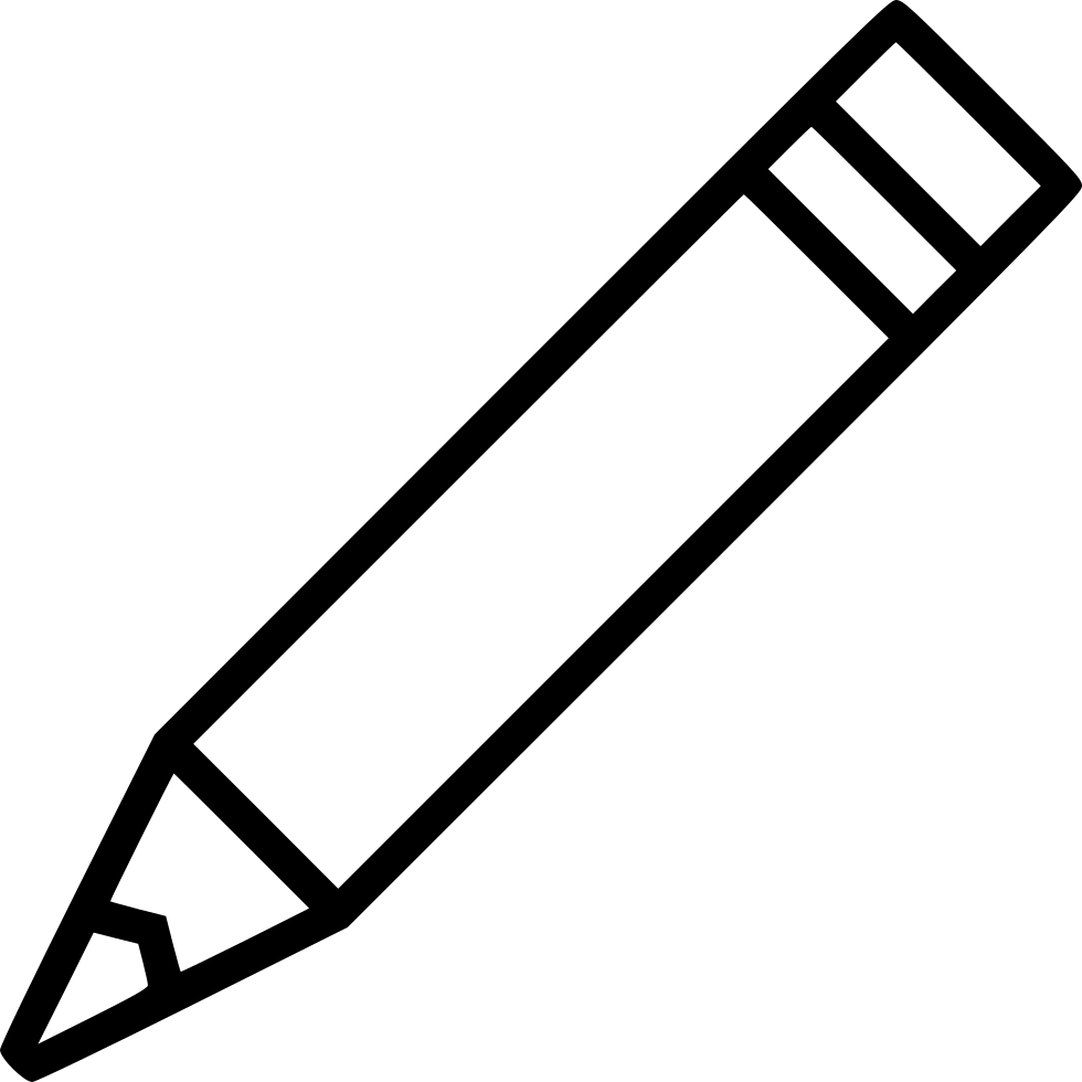 Png File Svg - Outline Pictures Of Pencil (980x980), Png Download