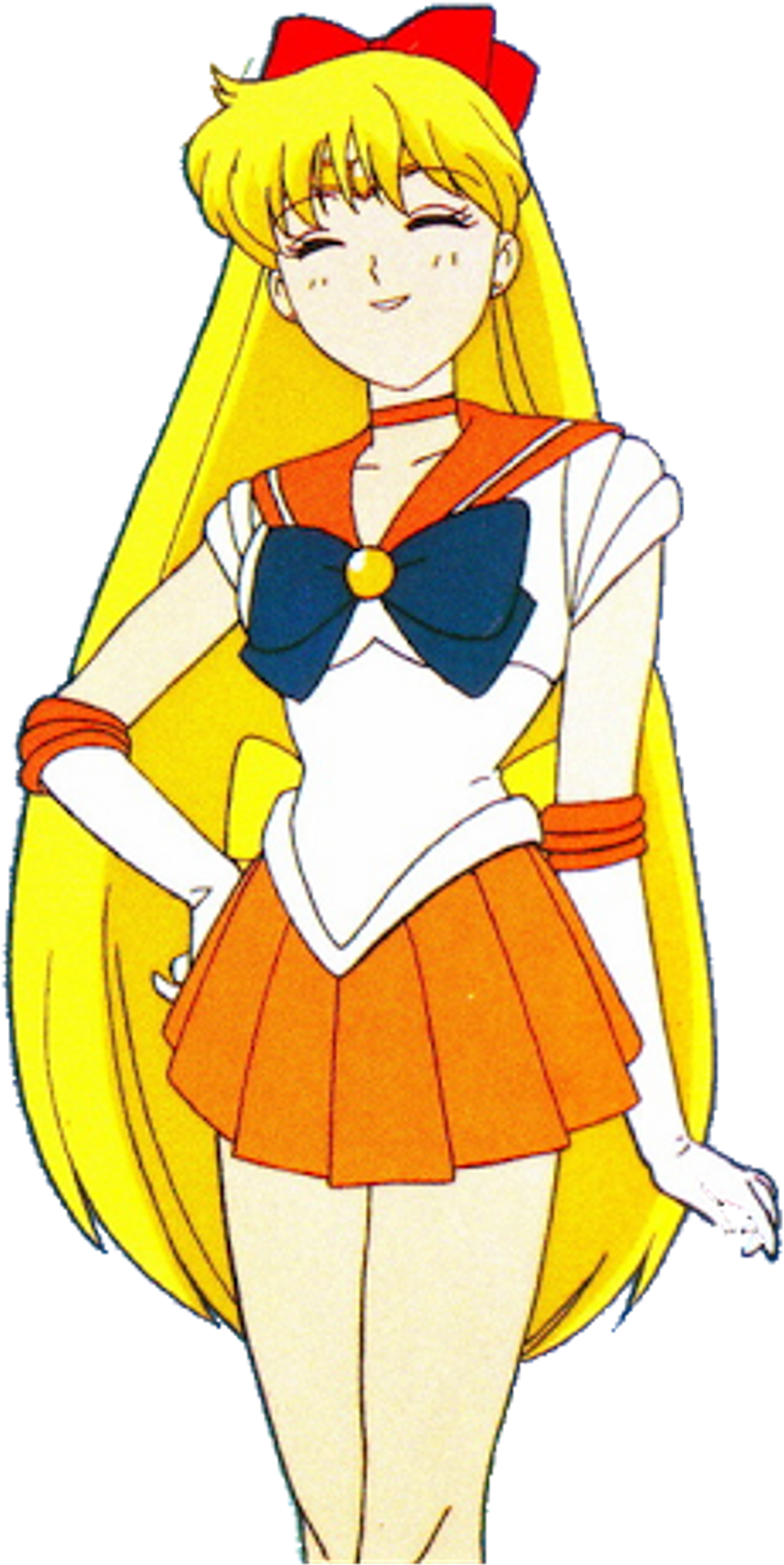 #sailor #moon #sailormoon #venus #sailorvenus #anime - Sailor Moon Characters Venus (1024x1569), Png Download