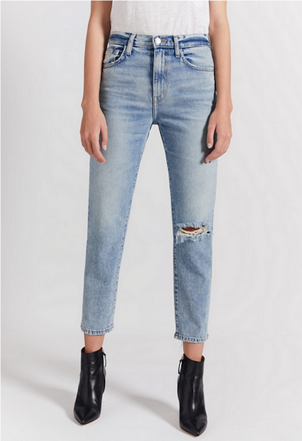 Current/elliott The Vintage Cropped Jean In 2 Year - Current/elliott (800x1000), Png Download