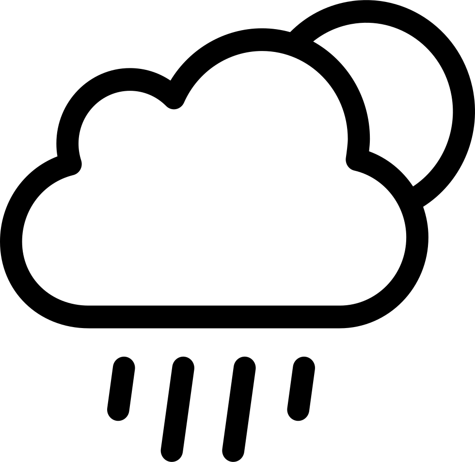 Rainy Weather Symbol Comments - Cloud Symbol (980x952), Png Download