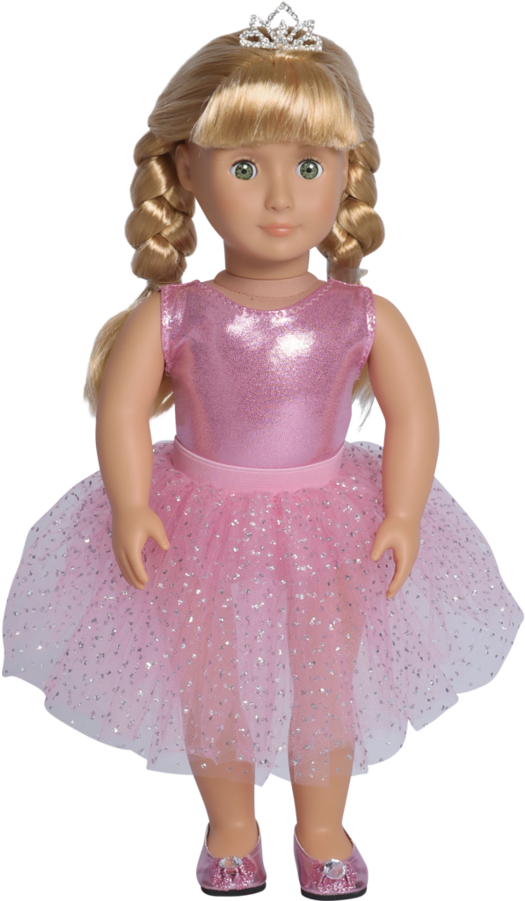 American Girl Style Doll Wearing Pink Ballerina Outfit - Doll (900x900), Png Download