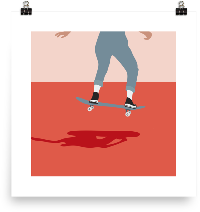 Lindseyrem Skater Poster - Snowboarding (1000x1000), Png Download