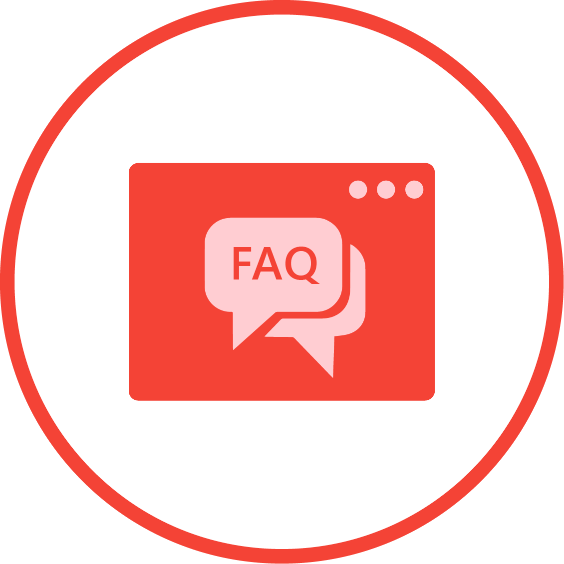 Website Faq - Circle (1130x1130), Png Download