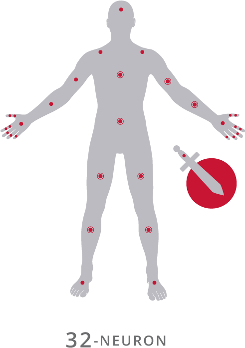 Full Body - Perception Neuron32 (526x732), Png Download