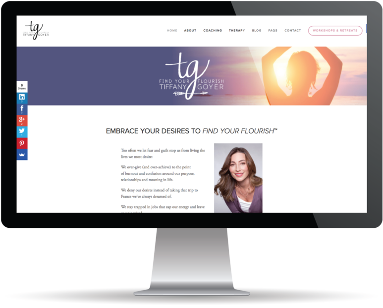 Tiffany Goyer Mockup1 - Web Page (1000x694), Png Download