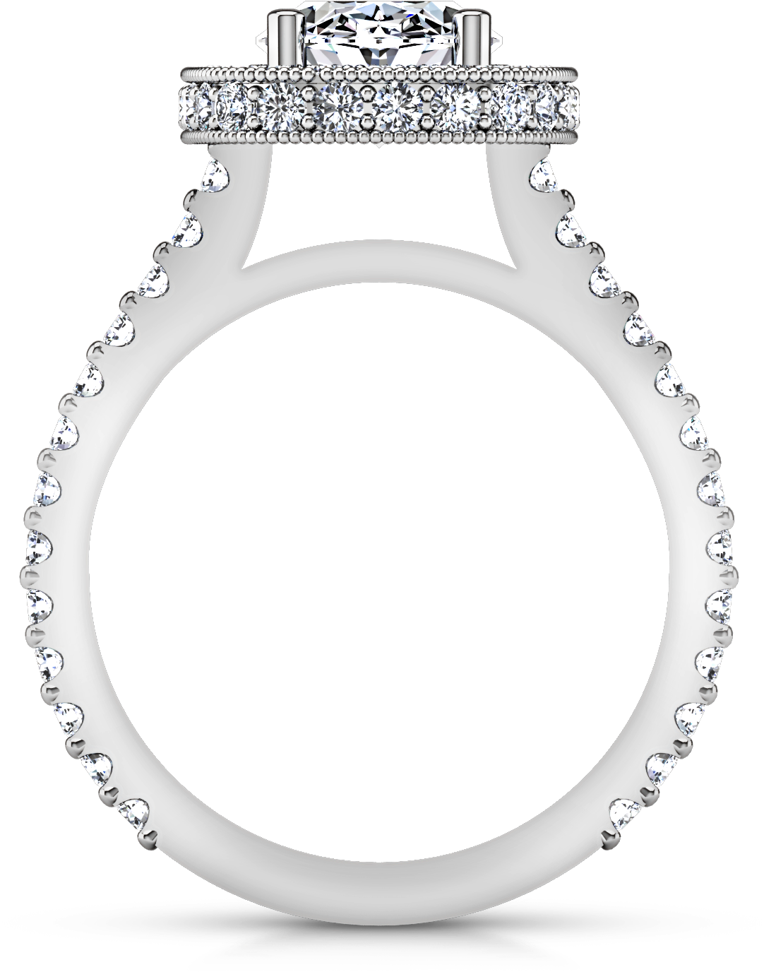 Drawn Diamonds Oval Diamond - Engagement Ring (1440x1440), Png Download