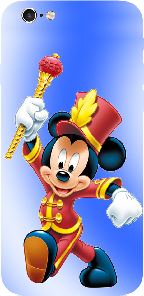 Mickey Mouse Printed Case Cover For Iphone 6 By Mobiflip - Mickey Mouse Hd Png (1000x1000), Png Download