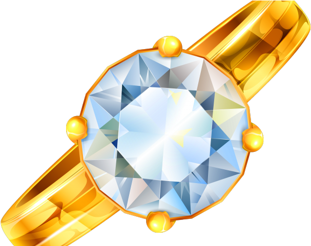 Ring Clipart Dimond Ring - Diamond Rings Transparent Background (640x480), Png Download