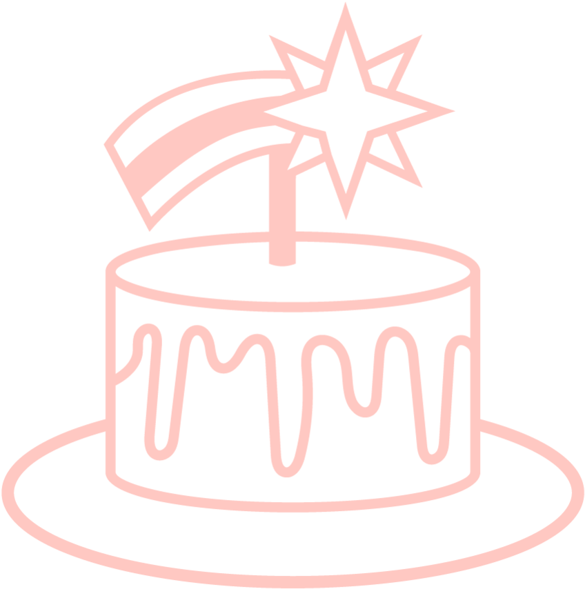 Rachel Emma Cake Icon Pink - Circle (1000x1000), Png Download