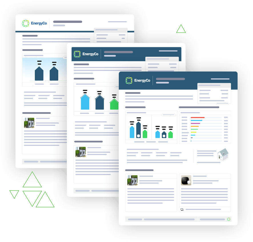 Home Energy Reports - Tendril Home Energy Report (886x846), Png Download
