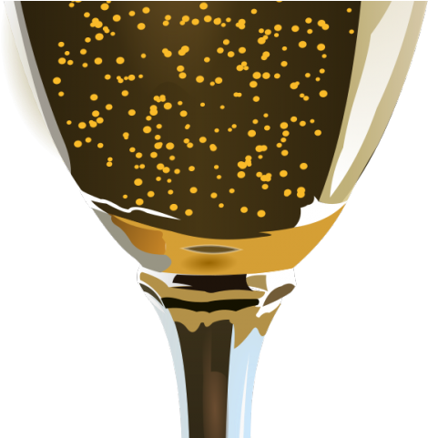 Wine Glass Gold Clipart (640x480), Png Download