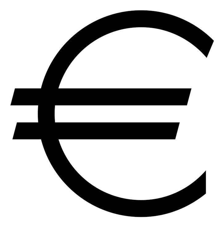 Euro Sign On Keyboard - Euro Symbol Png (750x750), Png Download