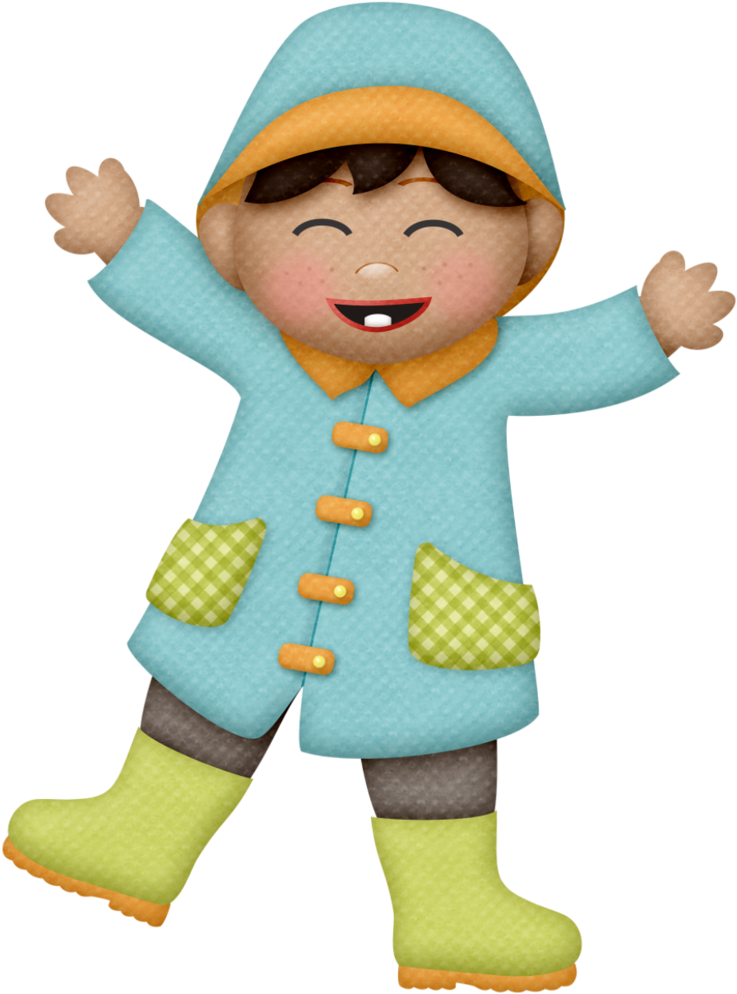 Bonecas & Meninas B Rain, Rain Clipart, Viria - Clip Art (767x1024), Png Download