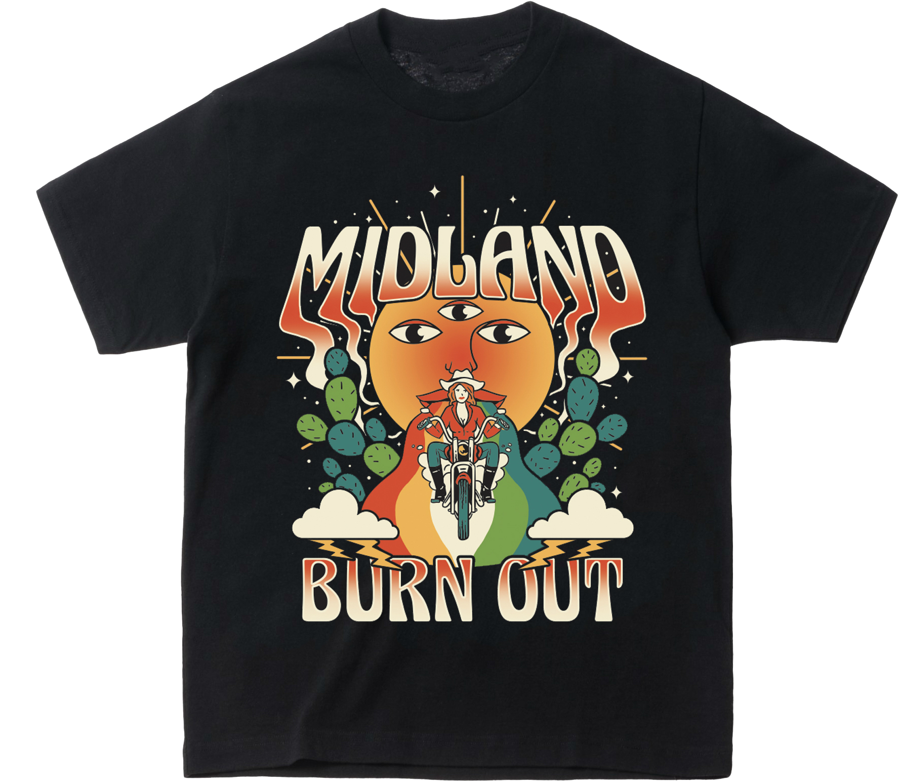 Burn Out Moto T-shirt - T-shirt (1842x1842), Png Download