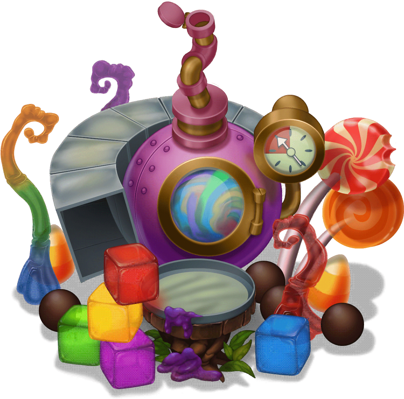 Candy Factory Dawn Of Fire - Baby Toys (1395x1381), Png Download