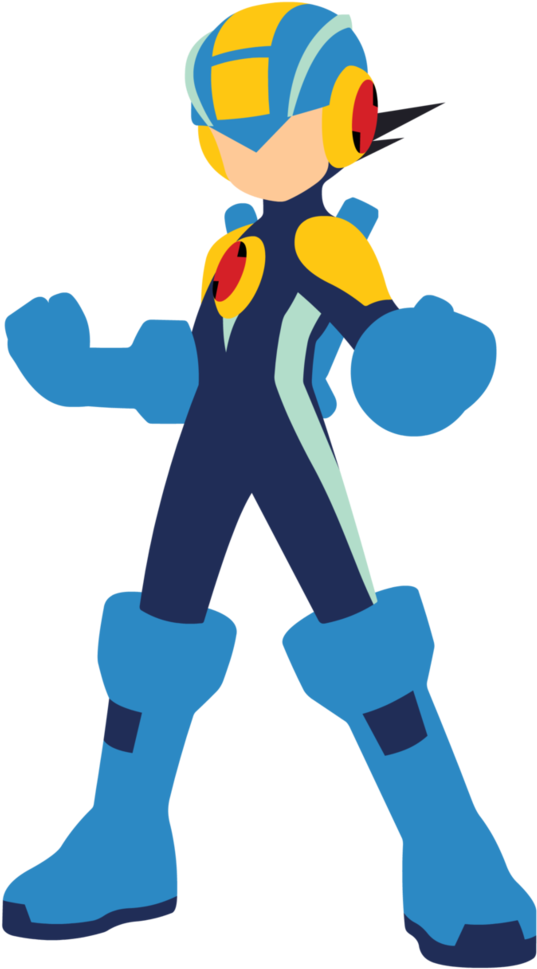 Megaman Vector By Jax89man - Megaman Battle Network Minimalist (816x979), Png Download