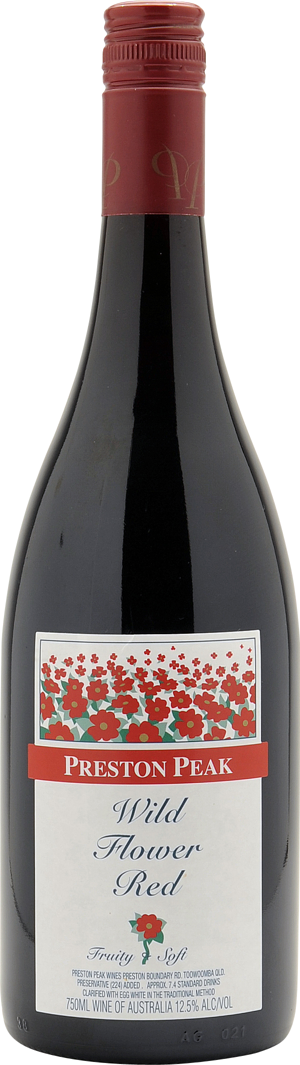 Wildflower Red - La Chapelle Du Marin Cotes Du Rhone (596x2111), Png Download