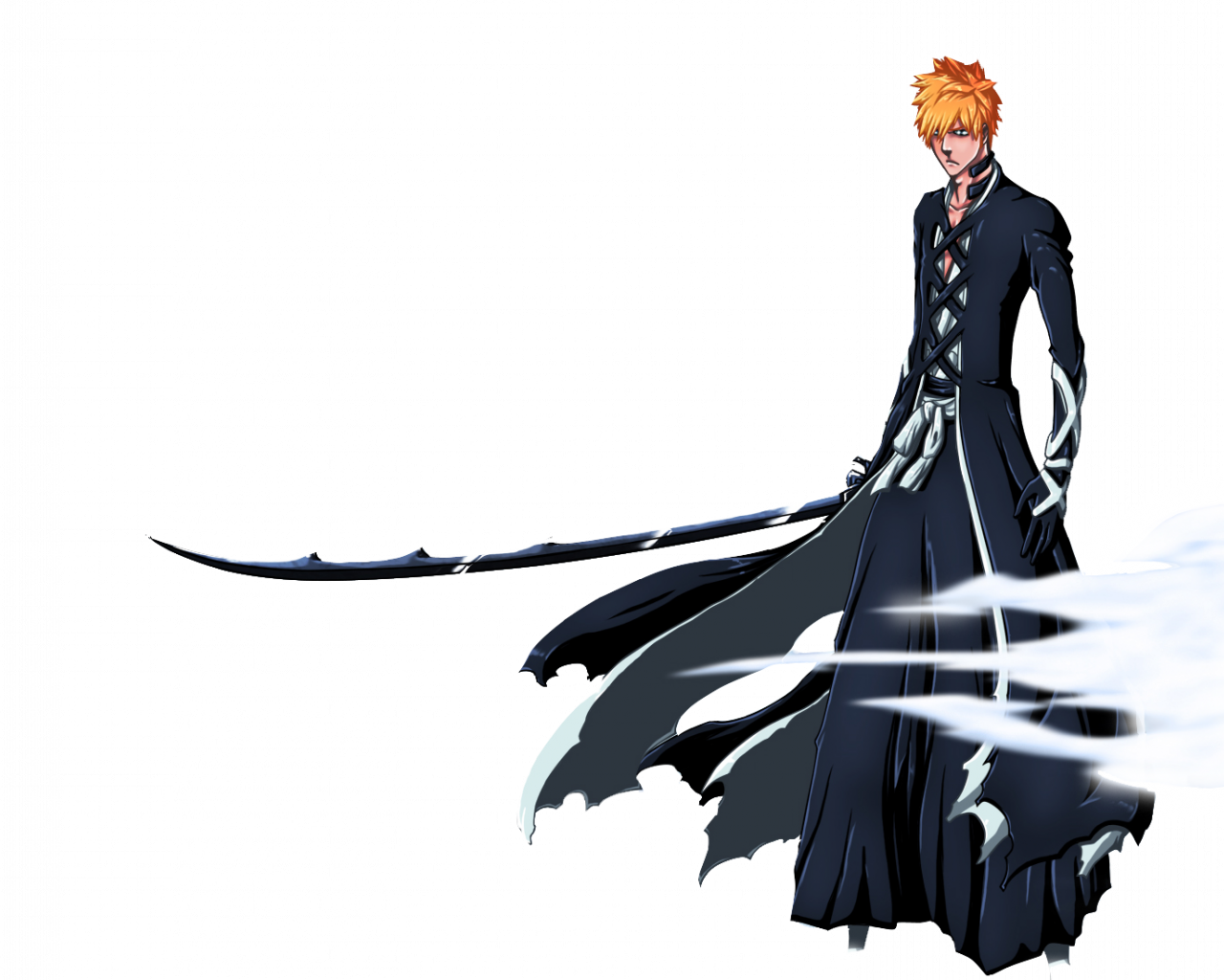 Kurosaki Ichigo Bankai Wallpaper - Ichigo Kurosaki Fullbring Shinigami Bankai (1280x1024), Png Download