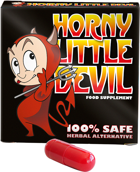 Gold Max Blue - Horny Little Devil Food Supplement (750x849), Png Download