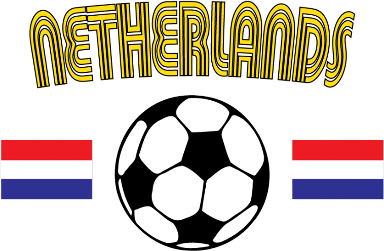 Netherlands Flag Soccer Ball Holland Nederlands Football - Soccer Ball Vector Png (1024x726), Png Download