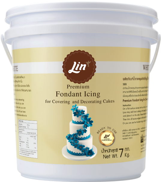 Fondant Icing Sugar - Lin Sugar Fondant Icing (700x654), Png Download