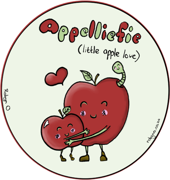 Gooseberry Literal Translation - Happy Valentines Day Afrikaans (605x605), Png Download