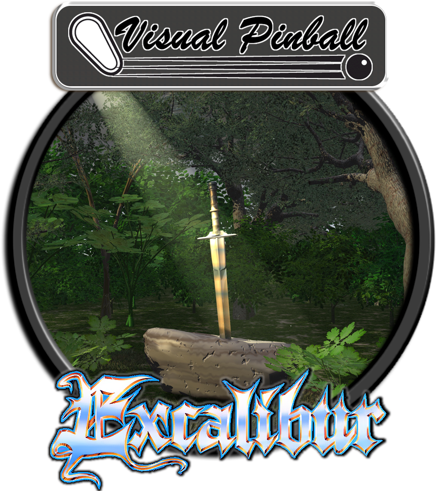 Excalibur - Pinball (1365x1035), Png Download