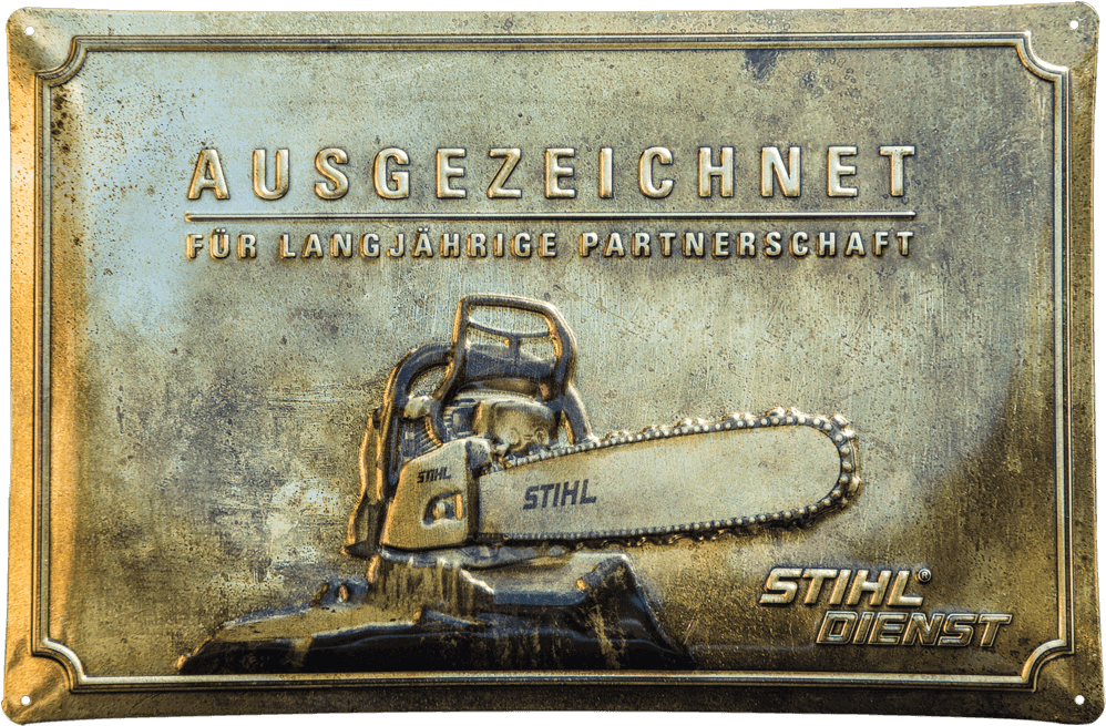 Embossed Stihl Metal Sign - Metal Plate Background Texture (1080x1080), Png Download