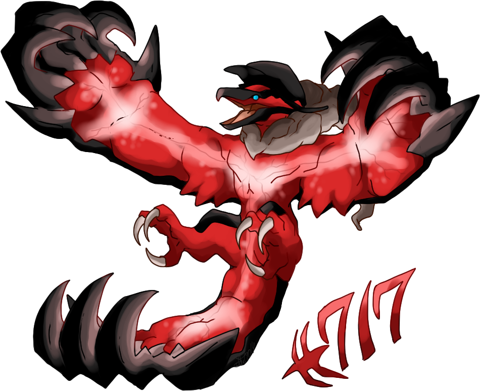 Yveltal Par - Illustration (960x800), Png Download