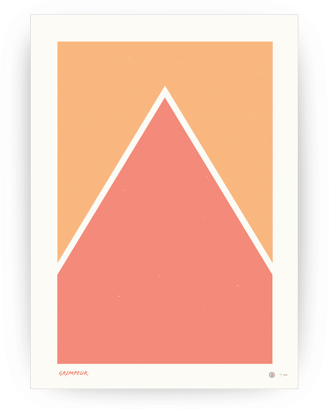 Le Grimpeur Poster - Triangle (699x872), Png Download