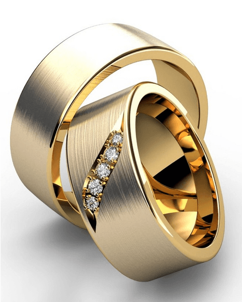 Aliança De Casamento Com Diamantes - Стильные Обручальные Кольца 2016 (600x600), Png Download