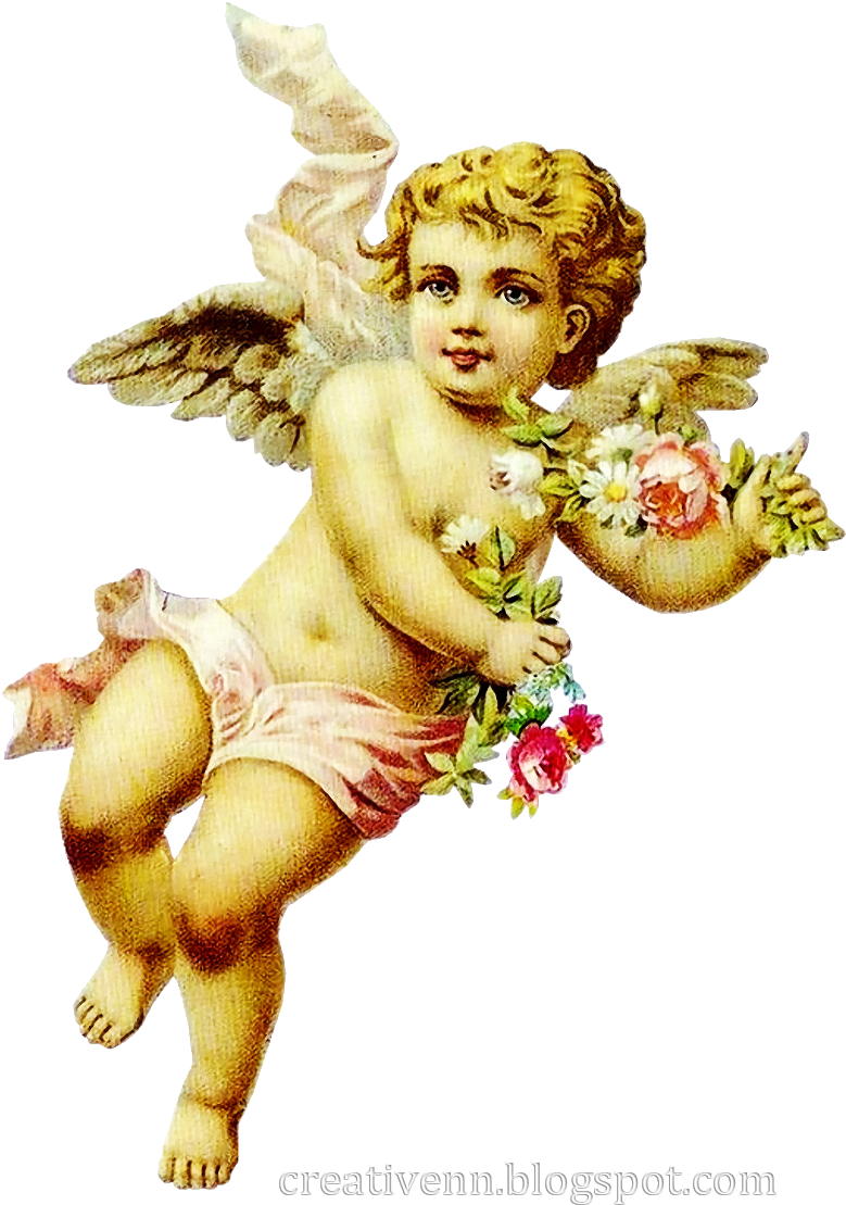 Vintage Xmas Ornaments, Vintage Cards, Vintage Images, - Ангелы Пнг (845x1158), Png Download