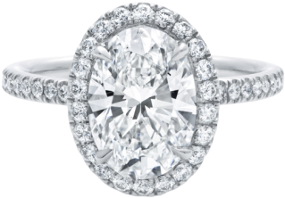 The One, Oval-shaped Diamond Micropavé Engagement Ring - Engagement Ring (760x500), Png Download