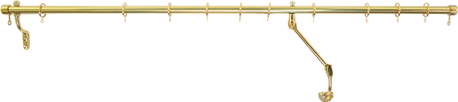 Brass Rising Portiere Door Rod - Rising Portiere Rod (1024x768), Png Download