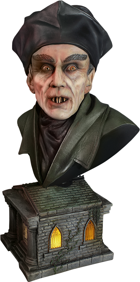 Quarantine Studio Nosferatu Bust - Nosferatu (480x936), Png Download