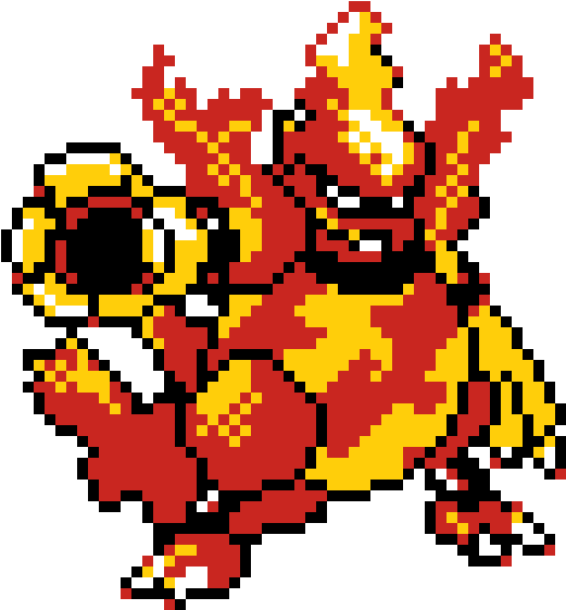 Pokemon Magmar Sprites - Magmortar Shiny Sprite (670x600), Png Download