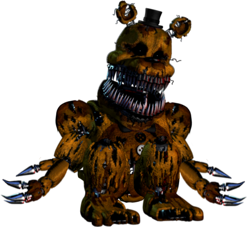 This Site Contains Information About Golden Freddy - Phantom Golden Freddy Jump Scare (927x825), Png Download
