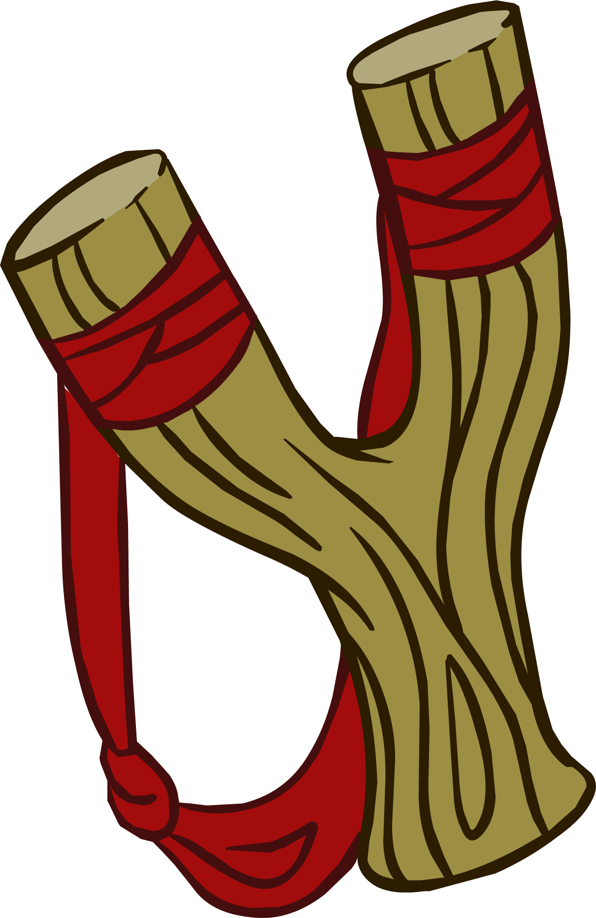 Deserted Island Slingshot - Club Penguin Slingshot (1210x1863), Png Download