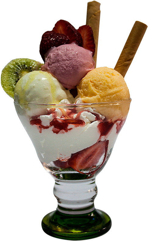 Helados En Copa Png - Copa De Helado Png (510x800), Png Download