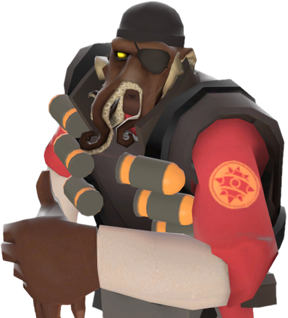 Https - //wiki - Teamfortress - Calamari - Tf2 Davy Jones (585x645), Png Download