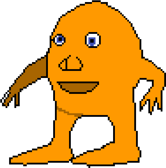 Orang - Africa Map Pixel Art (600x600), Png Download