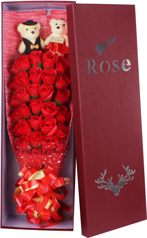 Soap Flower Soap Flower Simulation Flowers Wedding - Poinsettia (800x800), Png Download