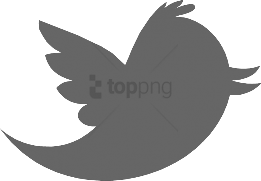 Free Png Download Twitter Logo Gray Png Images Background - Twitter Logo Transparent Grey (850x589), Png Download